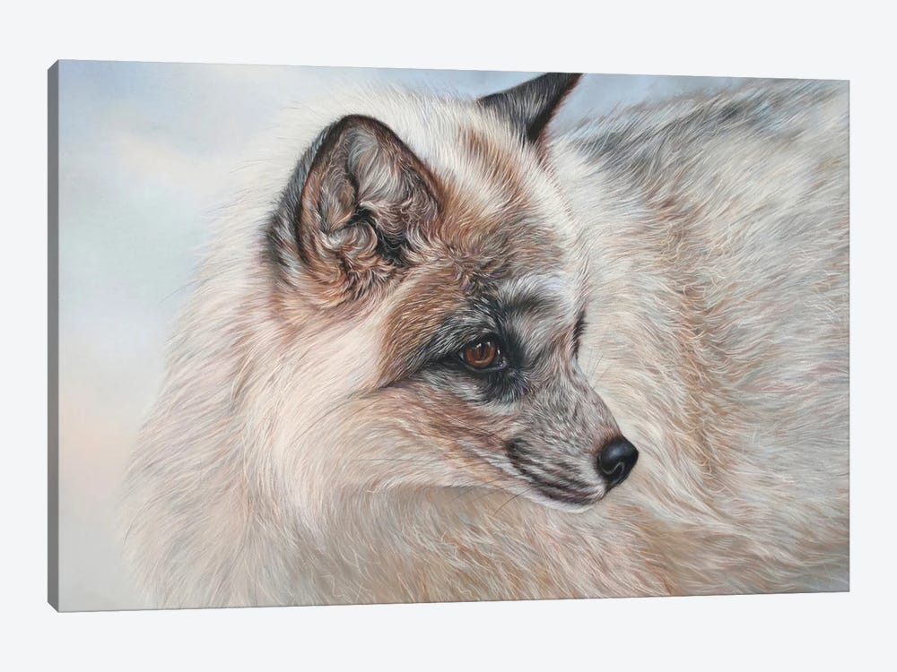 Snow Fox by Tatjana Bril 1-piece Canvas Art Print