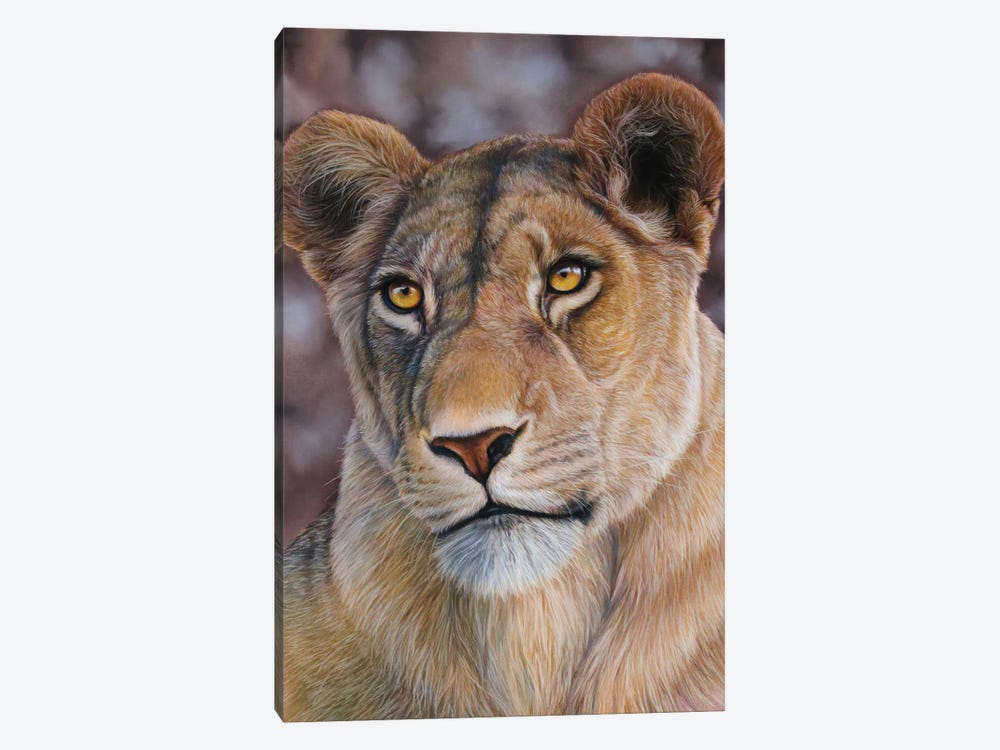 Lioness by Tatjana Bril 1-piece Canvas Art Print