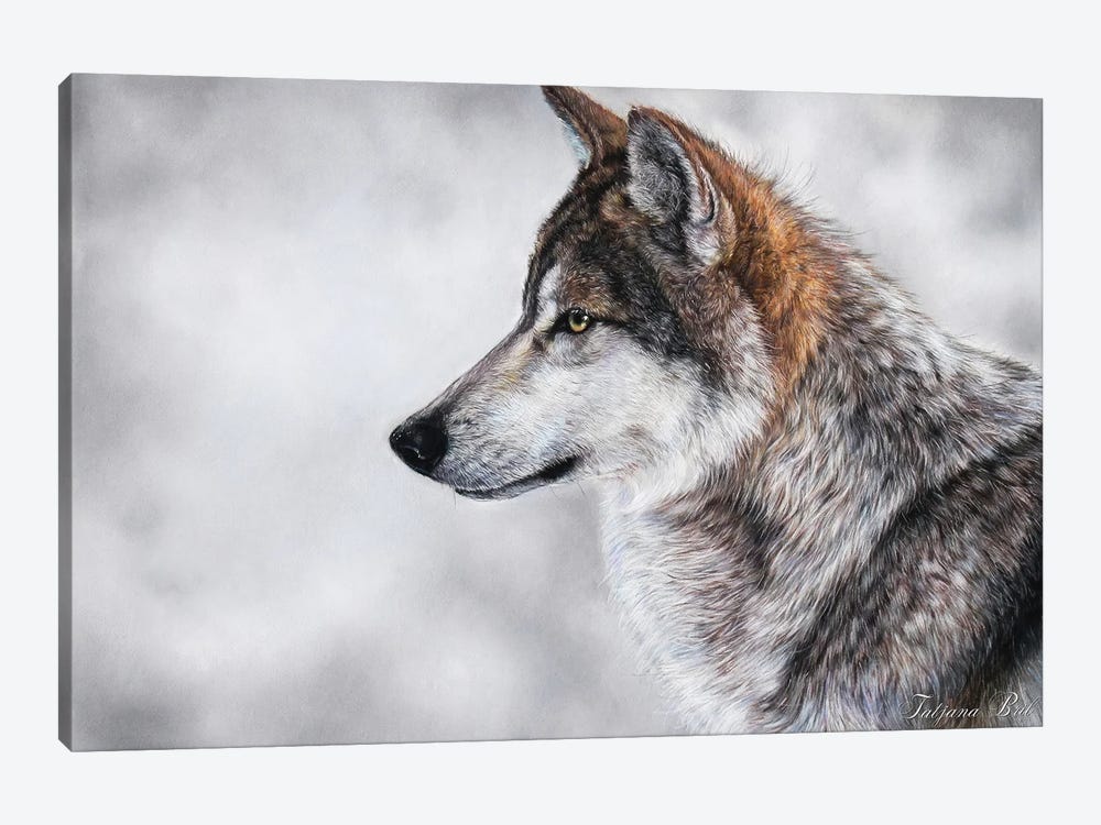 Wolf by Tatjana Bril 1-piece Canvas Art