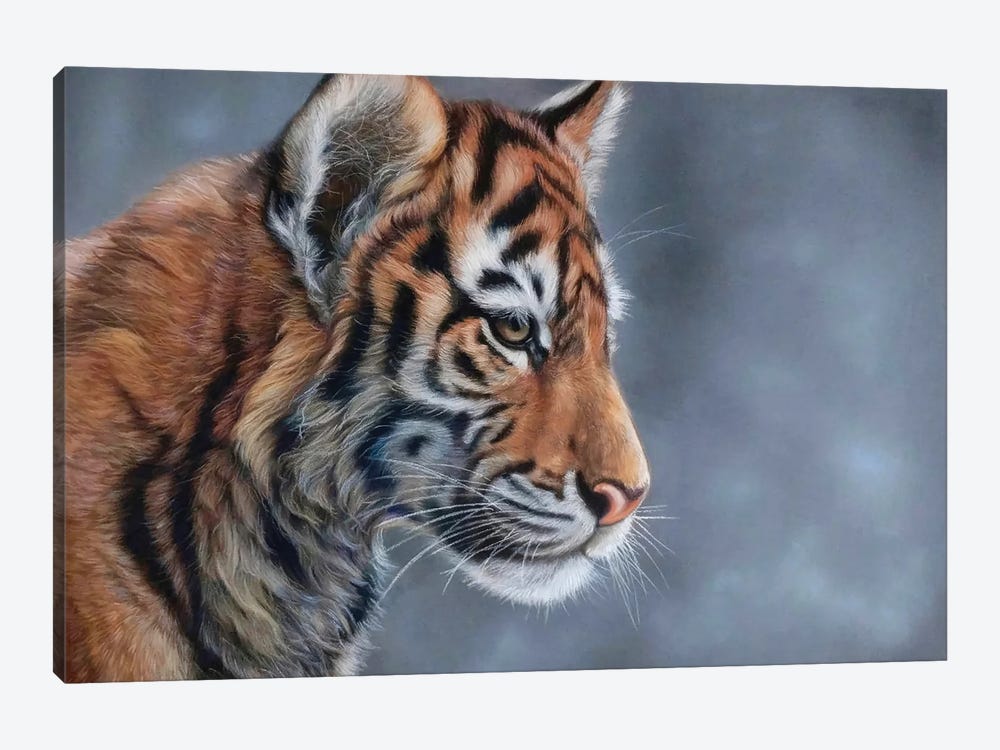 Tiger Cub by Tatjana Bril 1-piece Canvas Print