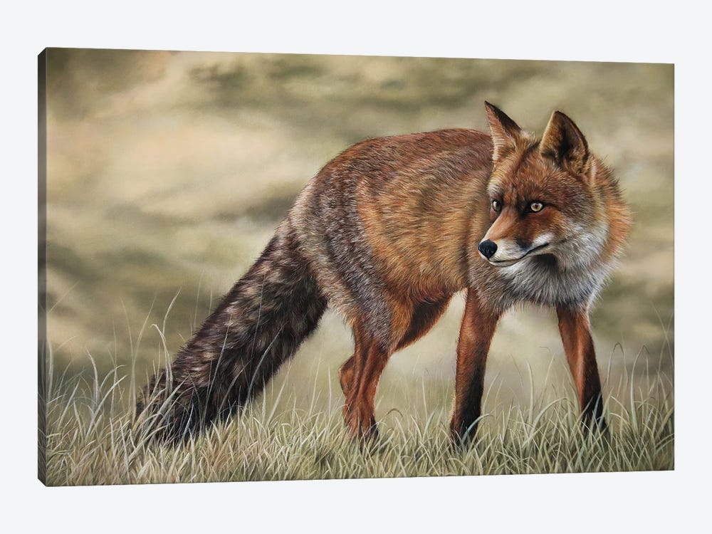 Fox by Tatjana Bril 1-piece Canvas Print