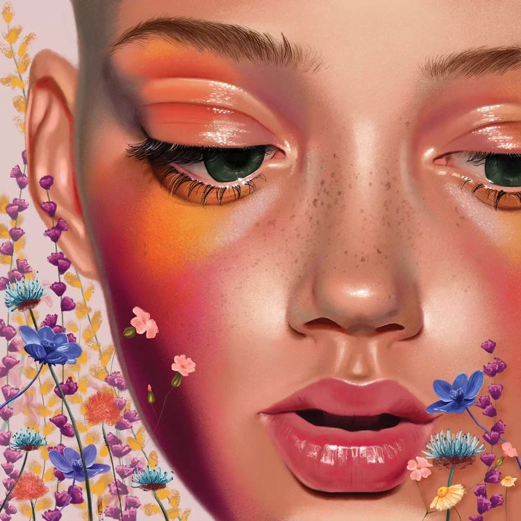 Eyes Like Wildflowers by Teodora Jelenic canvas print