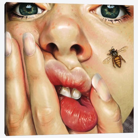 Honeysuckle Canvas Print #TJE17} by Teodora Jelenic Canvas Art