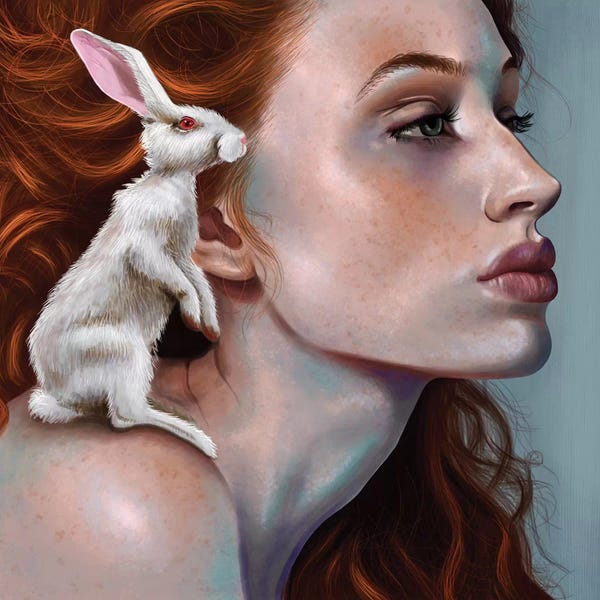 Hyperreal Portraits: Rabbit Girl by Teodora Jelenic
