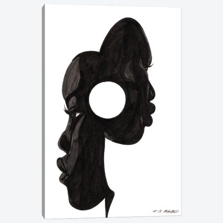 Mask Canvas Print #TJG25} by TJ Agbo Art Print