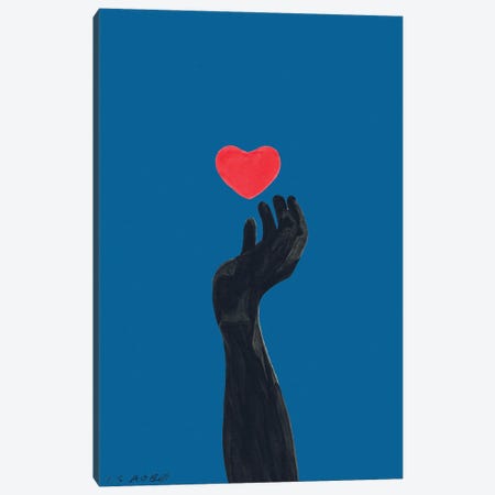 Blind For Love Canvas Print #TJG42} by TJ Agbo Canvas Wall Art