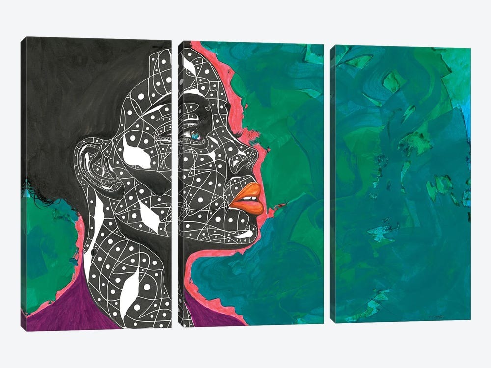 Awakening by TJ Agbo 3-piece Canvas Wall Art