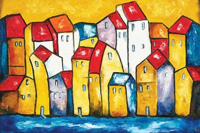 Town by Tanija Petrus art print