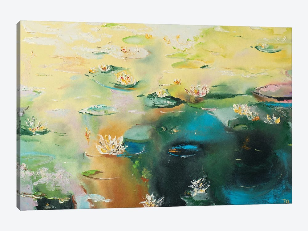 Lily Pond by Tanija Petrus 1-piece Canvas Print