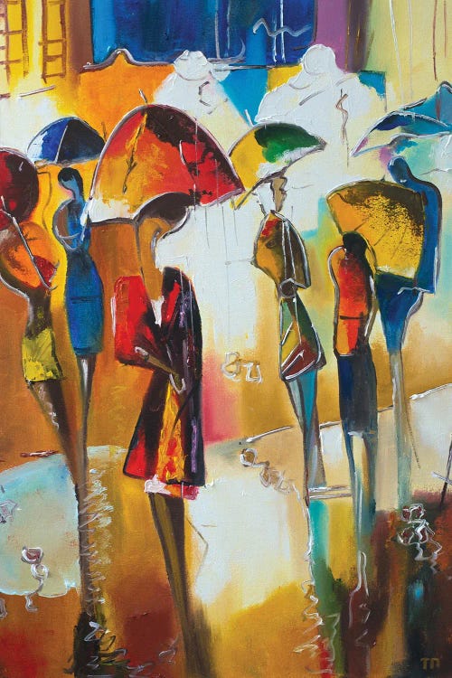 Walking In The Rain by Tanija Petrus wall art