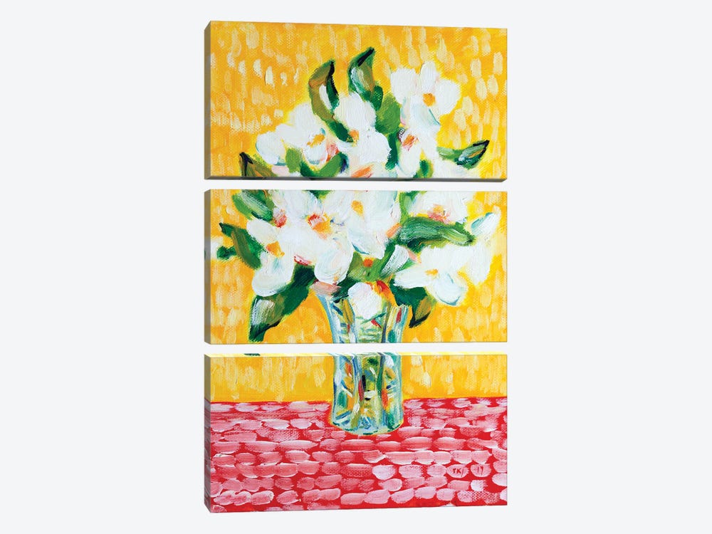 Jasminum Bouquet by Tamara Jare 3-piece Canvas Print