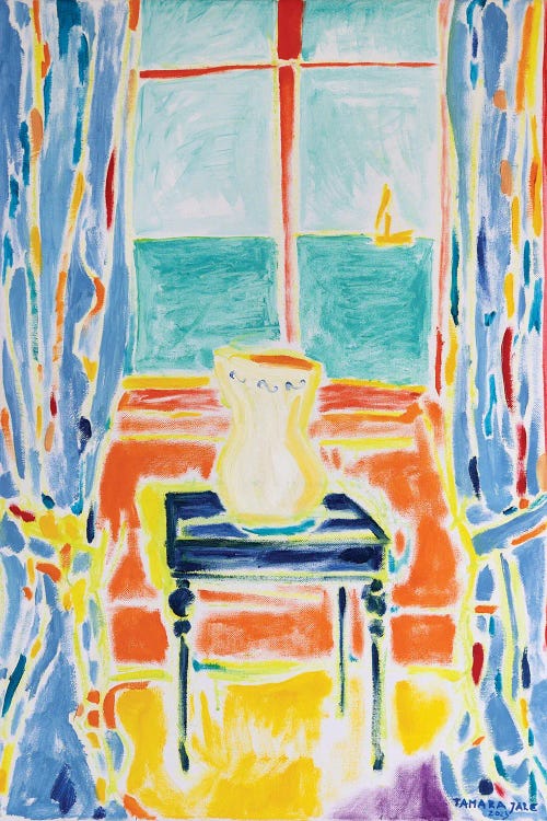 Blue Table By The Window
