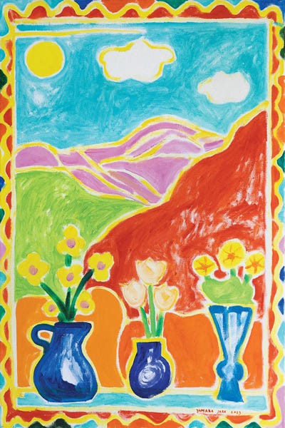 Fine Art Print: My Studio Window After Matisse Window At Tahiti by Tamara Jare