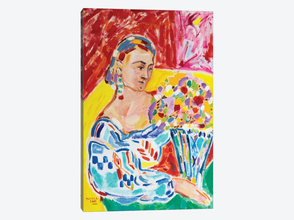 Portrait After Matisse by Tamara Jare 1-piece Art Print