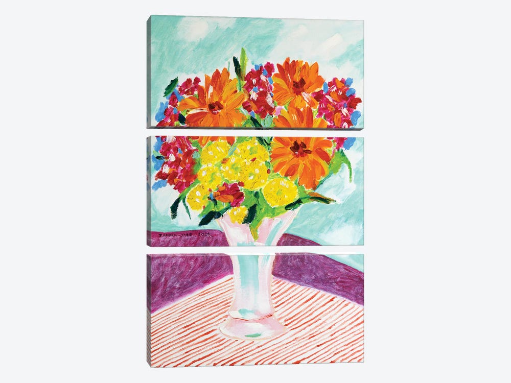 Spring Bouquet by Tamara Jare 3-piece Canvas Art