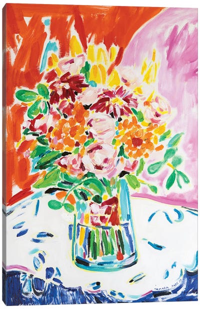 Colorful Bouquet Canvas Art Print - Tamara Jare