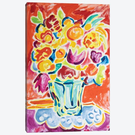Colorful Bouquet II Canvas Print #TJR4} by Tamara Jare Art Print