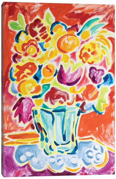 Colorful Bouquet II Canvas Art Print - Tamara Jare