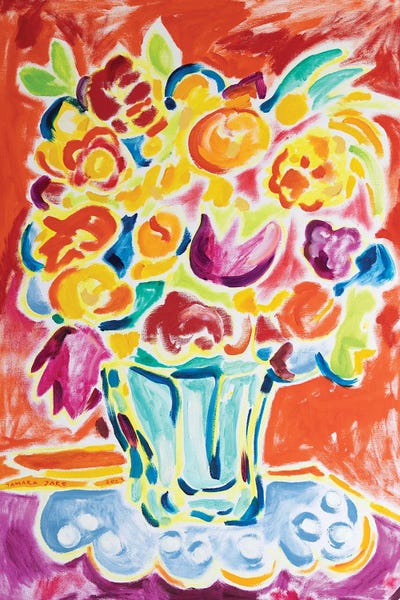 Artists Like Matisse: Colorful Bouquet II by Tamara Jare