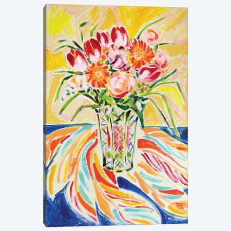 Colorful Flowers Canvas Print #TJR5} by Tamara Jare Art Print