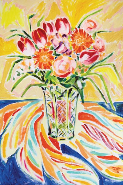 Artists Like Matisse: Colorful Flowers by Tamara Jare