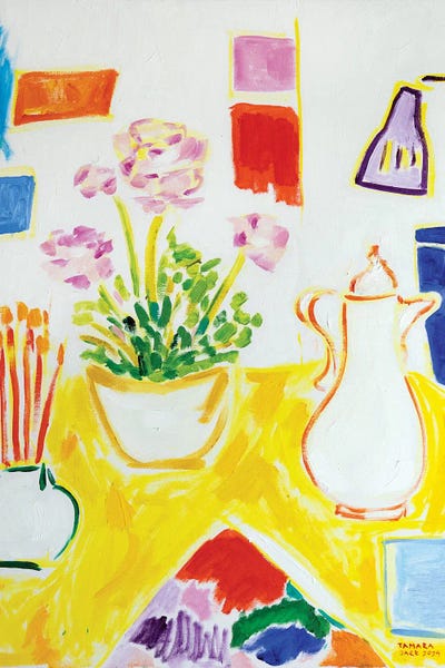 Fine Art Print: Flowers From My Studio by Tamara Jare