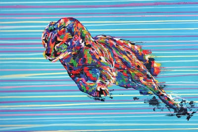 Cheetah - Speed Series - by Tadaomi Kawasaki multi panel art