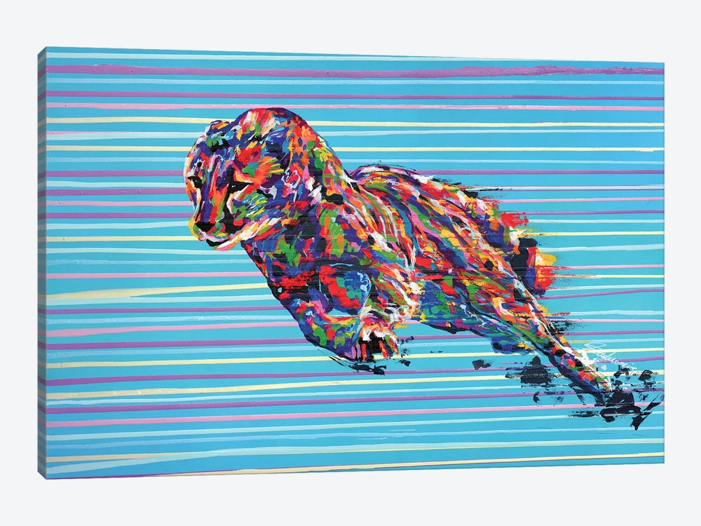 Cheetah - Speed Series - by Tadaomi Kawasaki 1-piece Canvas Art Print