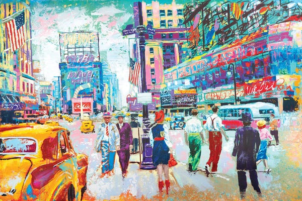 Times Square: Happy New York 1950s by Tadaomi Kawasaki