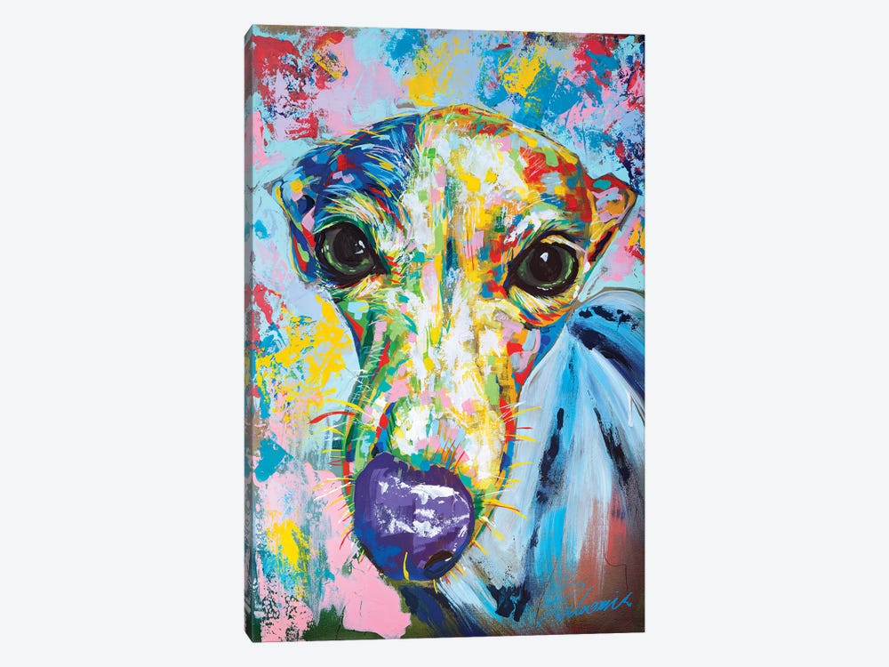 Italian Greyhound II by Tadaomi Kawasaki 1-piece Canvas Print