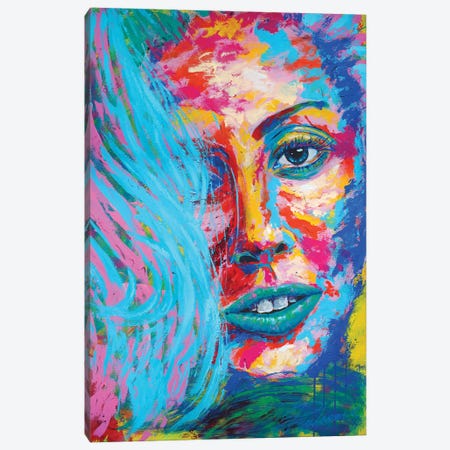 Lady Gaga III Canvas Print #TKA24} by Tadaomi Kawasaki Canvas Artwork