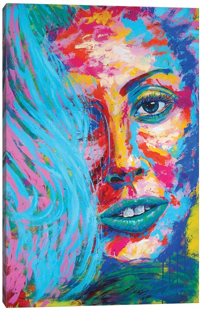Lady Gaga III Canvas Art Print - Tadaomi Kawasaki