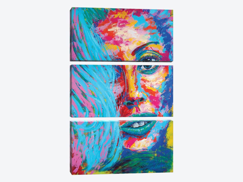 Lady Gaga III by Tadaomi Kawasaki 3-piece Canvas Artwork
