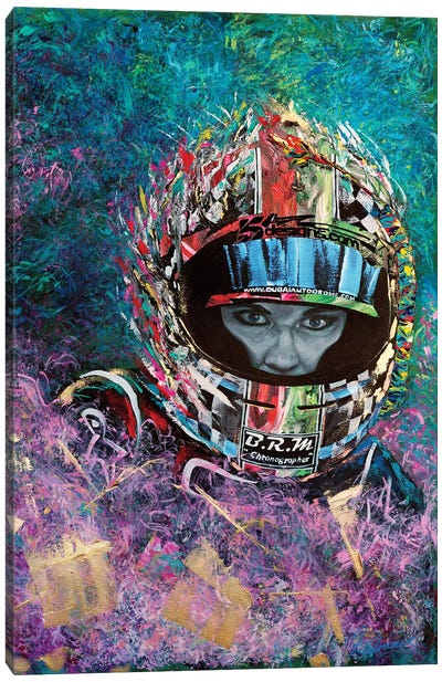 Racer Laura Luft Canvas Art Print - Tadaomi Kawasaki