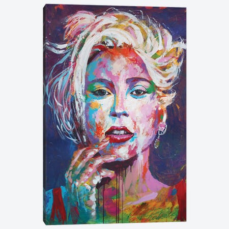 Lady Gaga I Canvas Print #TKA26} by Tadaomi Kawasaki Canvas Art