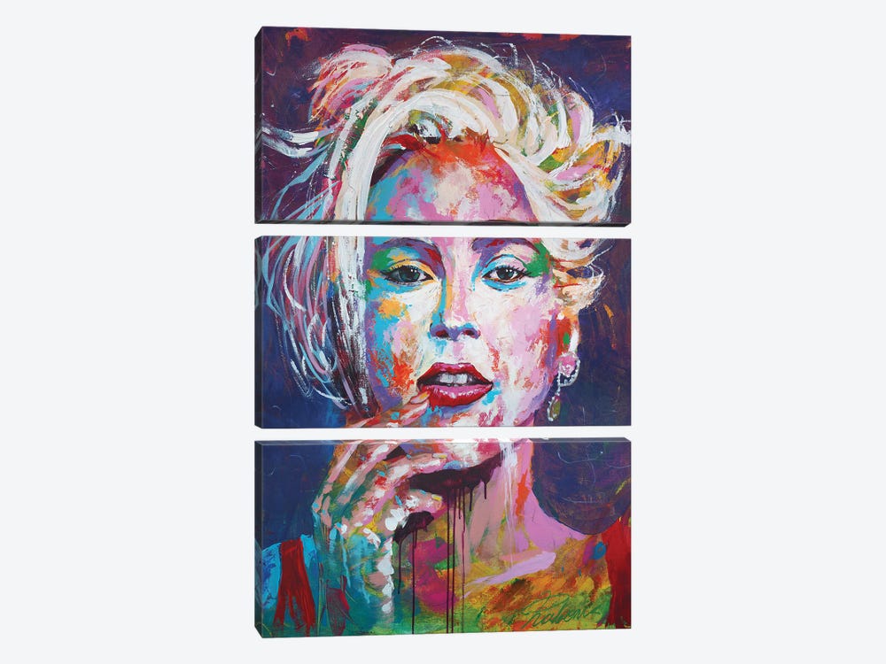 Lady Gaga I by Tadaomi Kawasaki 3-piece Canvas Artwork