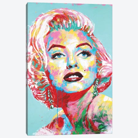 Marilyn Monroe II Canvas Print #TKA27} by Tadaomi Kawasaki Canvas Art