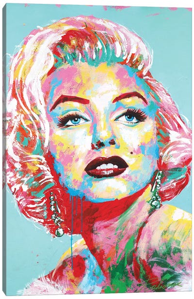Marilyn Monroe II Canvas Art Print - Tadaomi Kawasaki
