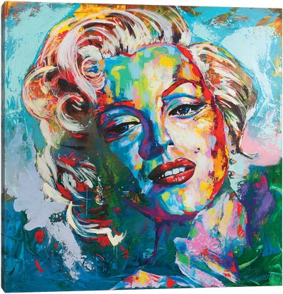 Marilyn Monroe IV Canvas Art Print - Tadaomi Kawasaki