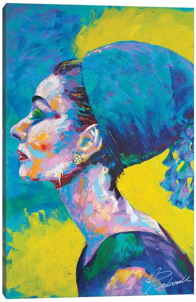 Audrey Hepburn II Canvas Art Print - Tadaomi Kawasaki
