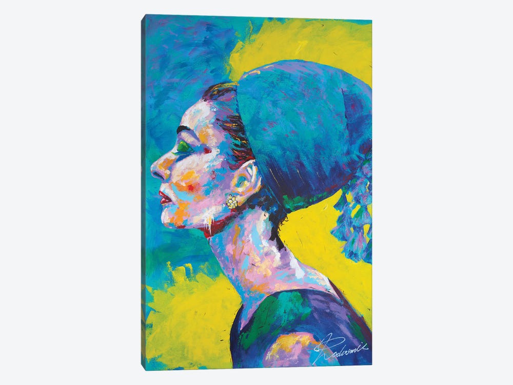 Audrey Hepburn II by Tadaomi Kawasaki 1-piece Canvas Print