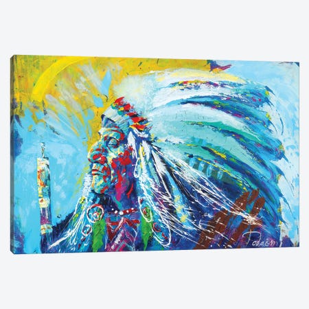 Native American Canvas Print #TKA32} by Tadaomi Kawasaki Canvas Art