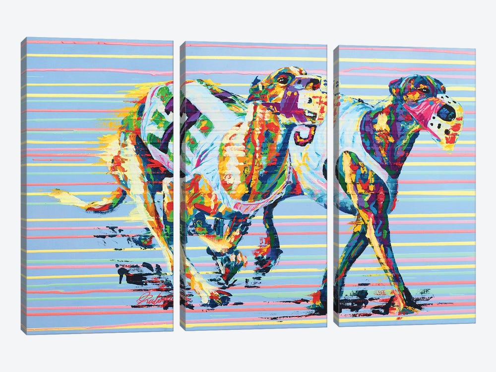 Whippet - Speed Series by Tadaomi Kawasaki 3-piece Canvas Artwork