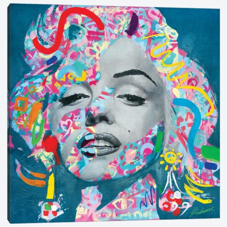 Marilyn Monroe V Canvas Print #TKA42} by Tadaomi Kawasaki Art Print