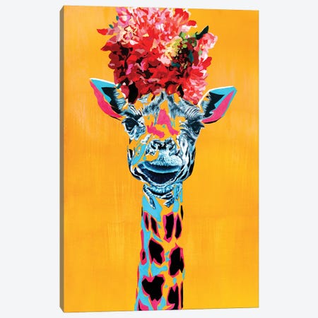 Giraffe Canvas Print #TKA47} by Tadaomi Kawasaki Canvas Art