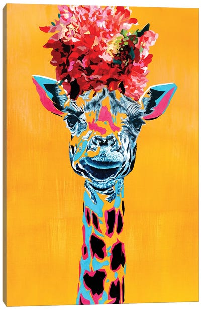 Giraffe Canvas Art Print - Tadaomi Kawasaki