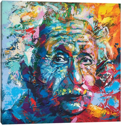 Einstein Canvas Art Print - Tadaomi Kawasaki