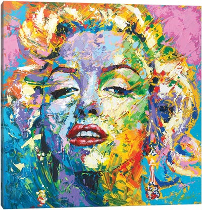 Marilyn Monroe VIII Canvas Art Print - Tadaomi Kawasaki
