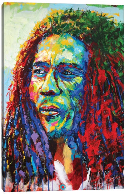 Bob Marley Canvas Art Print - Tadaomi Kawasaki