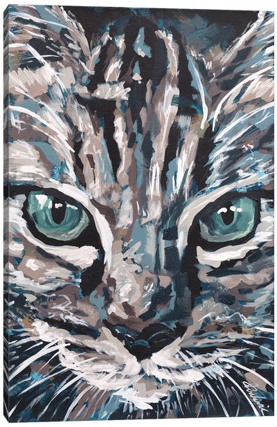 Cat I Canvas Art Print - Tadaomi Kawasaki